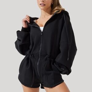 POPFLEX Women's Black Cloud Romper - Size S